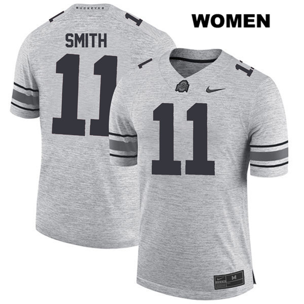 Ohio State Buckeyes Women's Tyreke Smith #11 Gray Authentic Nike College NCAA Stitched Football Jersey IA19A60JT